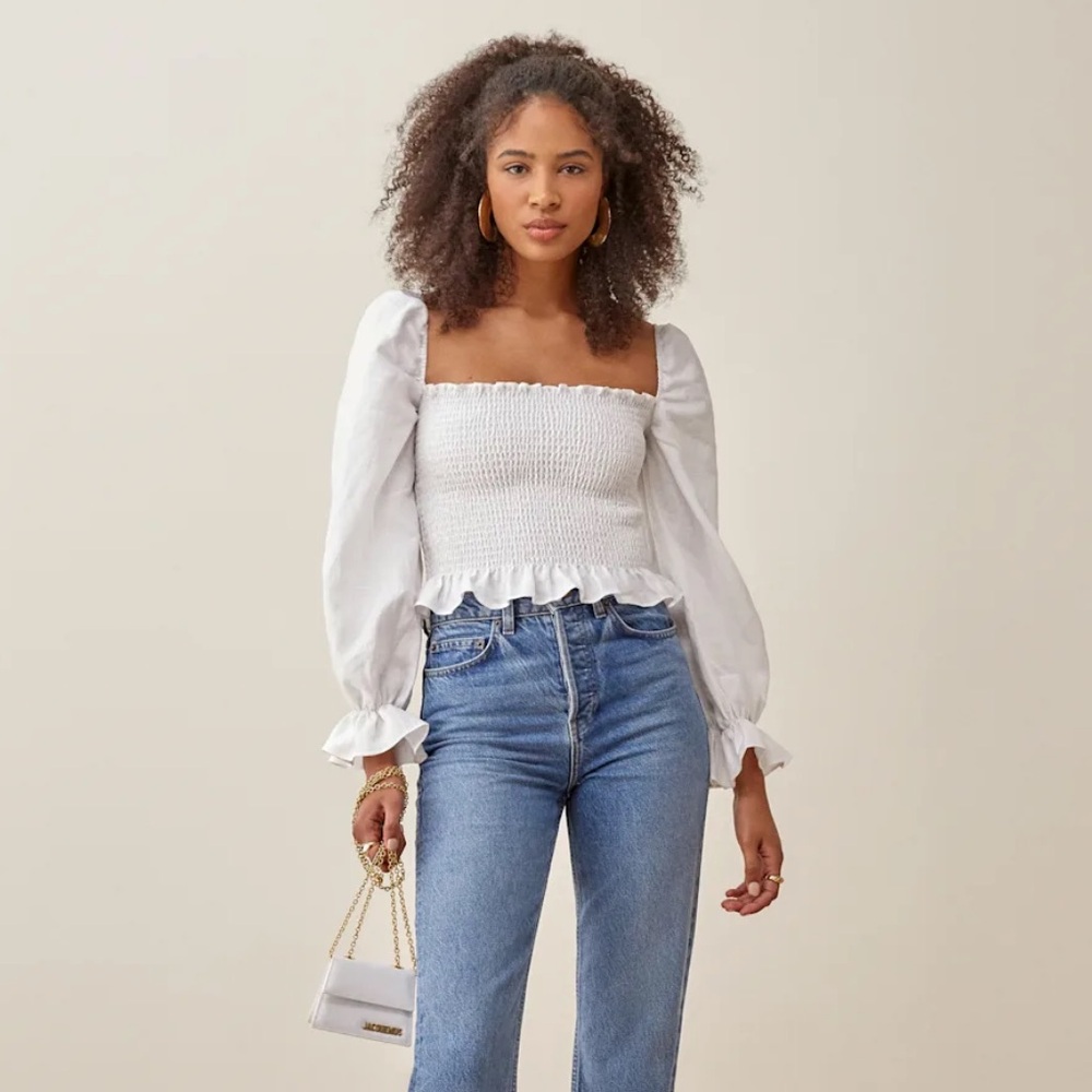 Reformation Tangerine Top